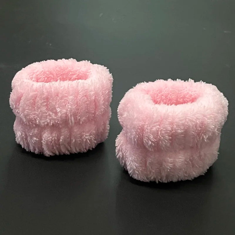 Wrist Wash Band For Women Sweatband Wrist Towels For Washing Face Sport Cuffs Wrist Sweat Band Makeup Wristband Hair Ring