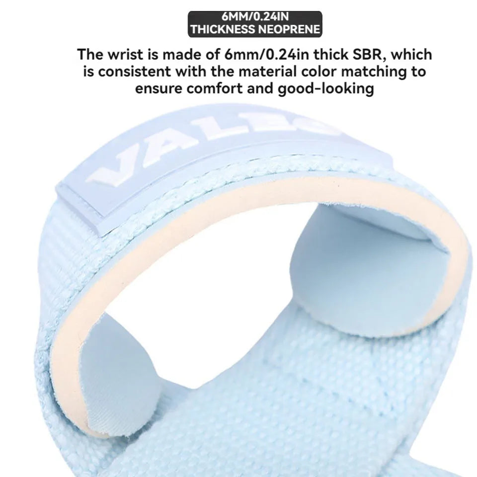 GOBYGO 1Pair Weightlifting Wrist Straps Sport Wrist Grip Strap Cellular Silicone Non-Slip Gym Hard Pull Strength Training Unisex