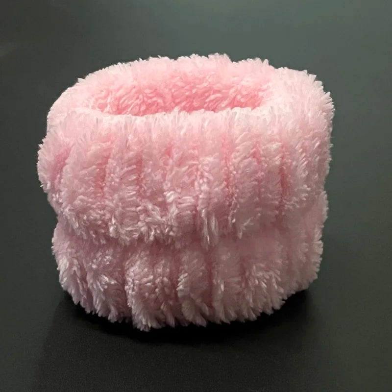 Wrist Wash Band For Women Sweatband Wrist Towels For Washing Face Sport Cuffs Wrist Sweat Band Makeup Wristband Hair Ring